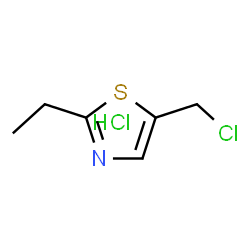 ChemSpider 2D Image | 5-(Chloromethyl)-2-ethyl-1,3-thiazole hydrochloride (1:1) | C6H9Cl2NS