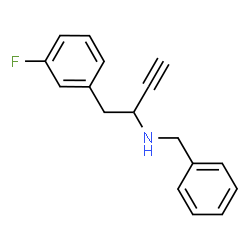 ChemSpider 2D Image | N-Benzyl-1-(3-fluorophenyl)-3-butyn-2-amine | C17H16FN