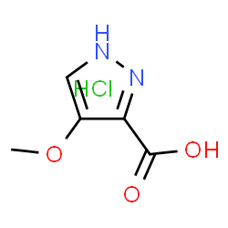 ChemSpider 2D Image | 4-Methoxy-1H-pyrazole-3-carboxylic acid hydrochloride (1:1) | C5H7ClN2O3