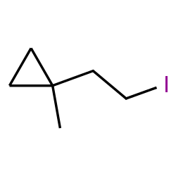 ChemSpider 2D Image | 1-(2-Iodoethyl)-1-methylcyclopropane | C6H11I