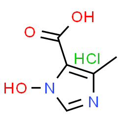 ChemSpider 2D Image | 1-Hydroxy-4-methyl-1H-imidazole-5-carboxylic acid hydrochloride (1:1) | C5H7ClN2O3