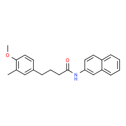 ChemSpider 2D Image | 4-(4-Methoxy-3-methylphenyl)-N-(2-naphthyl)butanamide | C22H23NO2