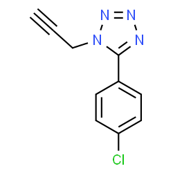 ChemSpider 2D Image | 5-(4-Chlorophenyl)-1-(2-propyn-1-yl)-1H-tetrazole | C10H7ClN4