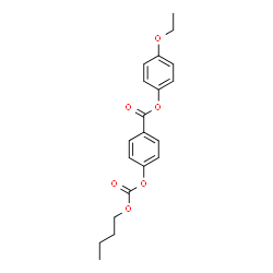 ChemSpider 2D Image | 4-Ethoxyphenyl-4-[(butoxycarbonyl)oxy]benzoat | C20H22O6