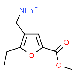 ChemSpider 2D Image | [2-Ethyl-5-(methoxycarbonyl)-3-furyl]methanaminium | C9H14NO3