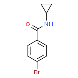 ChemSpider 2D Image | 4-Bromo-N-cyclopropylbenzamide | C10H10BrNO