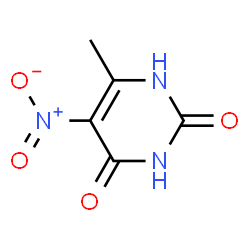 ChemSpider 2D Image | 5-Nitro-6-methyluracil | C5H5N3O4