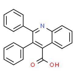 ChemSpider 2D Image | 2,3-Diphenyl-4-quinolinecarboxylic acid | C22H15NO2