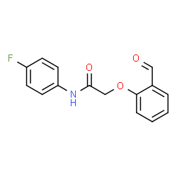 ChemSpider 2D Image | N-(4-Fluorophenyl)-2-(2-formylphenoxy)acetamide | C15H12FNO3