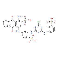 ChemSpider 2D Image | Reactive Blue 5 | C29H20ClN7O11S3