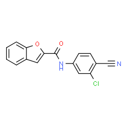 ChemSpider 2D Image | N-(3-Chloro-4-cyanophenyl)-1-benzofuran-2-carboxamide | C16H9ClN2O2