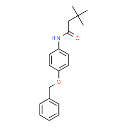 ChemSpider 2D Image | N-[4-(Benzyloxy)phenyl]-3,3-dimethylbutanamide | C19H23NO2
