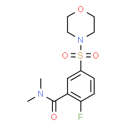 ChemSpider 2D Image | 2-Fluoro-N,N-dimethyl-5-(4-morpholinylsulfonyl)benzamide | C13H17FN2O4S