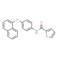 ChemSpider 2D Image | N-[4-(1-Naphthyloxy)phenyl]-2-furamide | C21H15NO3