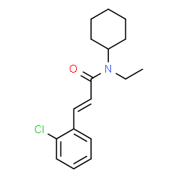 ChemSpider 2D Image | (2E)-3-(2-Chlorophenyl)-N-cyclohexyl-N-ethylacrylamide | C17H22ClNO