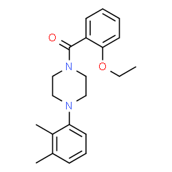 ChemSpider 2D Image | [4-(2,3-Dimethylphenyl)-1-piperazinyl](2-ethoxyphenyl)methanone | C21H26N2O2