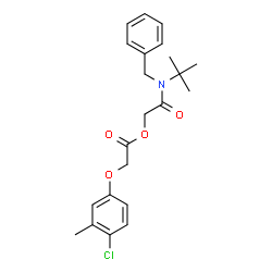 ChemSpider 2D Image | 2-[Benzyl(2-methyl-2-propanyl)amino]-2-oxoethyl (4-chloro-3-methylphenoxy)acetate | C22H26ClNO4