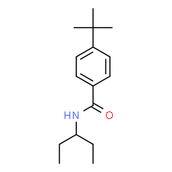 ChemSpider 2D Image | 4-tert-butyl-N-(pentan-3-yl)benzamide | C16H25NO