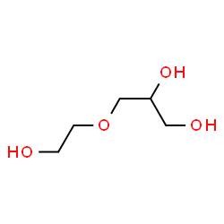 ChemSpider 2D Image | 3-(2-Hydroxyethoxy)-1,2-propanediol | C5H12O4