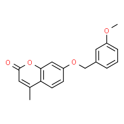 ChemSpider 2D Image | 7-[(3-Methoxybenzyl)oxy]-4-methyl-2H-chromen-2-one | C18H16O4