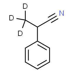 ChemSpider 2D Image | 2-Phenyl(3,3,3-~2~H_3_)propanenitrile | C9H6D3N