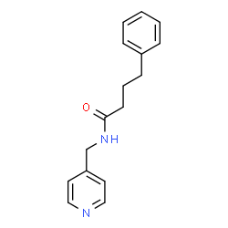 ChemSpider 2D Image | 4-Phenyl-N-(4-pyridinylmethyl)butanamide | C16H18N2O