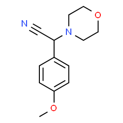 ChemSpider 2D Image | (4-Methoxyphenyl)(4-morpholinyl)acetonitrile | C13H16N2O2