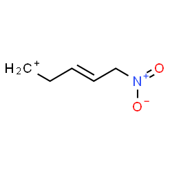 ChemSpider 2D Image | (3E)-5-Nitro-3-penten-1-ylium | C5H8NO2