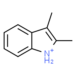 ChemSpider 2D Image | 2,3-Dimethyl-1H-indolium | C10H12N