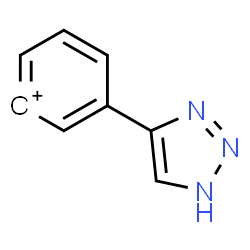 ChemSpider 2D Image | 1H-1,2,3-Triazol-4-ylphenylium | C8H6N3