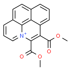 ChemSpider 2D Image | 5,6-Bis(methoxycarbonyl)benzo[de]pyrido[3,2,1-ij]quinolinium | C19H14NO4