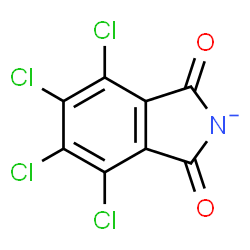 ChemSpider 2D Image | 4,5,6,7-Tetrachloro-1,3-dioxo-1,3-dihydroisoindol-2-ide | C8Cl4NO2