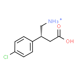 ChemSpider 2D Image | (2R)-3-Carboxy-2-(4-chlorophenyl)-1-propanaminium | C10H13ClNO2