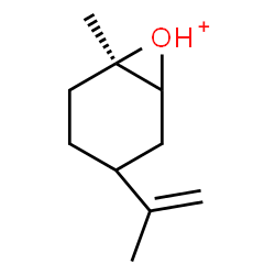 ChemSpider 2D Image | (1R)-4-Isopropenyl-1-methyl-7-oxoniabicyclo[4.1.0]heptane | C10H17O