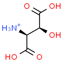 ChemSpider 2D Image | (1S,2S)-1,2-Dicarboxy-2-hydroxyethanaminium | C4H8NO5