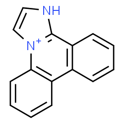 ChemSpider 2D Image | 1H-Imidazo[1,2-f]phenanthridin-4-ium | C15H11N2