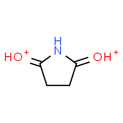 ChemSpider 2D Image | (E,E)-2,5-Pyrrolidinediylidenedioxonium | C4H7NO2