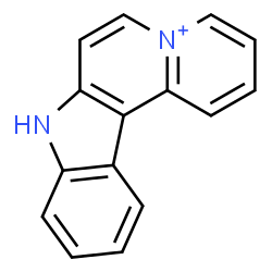 ChemSpider 2D Image | 8H-Indolo[3,2-a]quinolizin-5-ium | C15H11N2