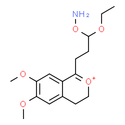ChemSpider 2D Image | 1-[3-(Aminooxy)-3-ethoxypropyl]-6,7-dimethoxy-3,4-dihydroisochromenium | C16H24NO5