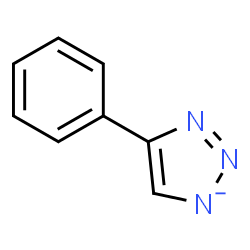 ChemSpider 2D Image | 4-Phenyl-1,2,3-triazol-1-ide | C8H6N3