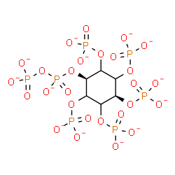ChemSpider 2D Image | Diphosphoric acid, mono[cis-2,3,4,5,6-pentakis(phosphonooxy)cyclohexyl] ester, ion(13-) | C6H6O27P7