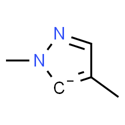 ChemSpider 2D Image | 1,4-Dimethyl-1H-pyrazol-5-ide | C5H7N2