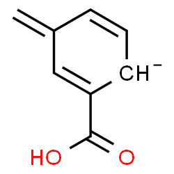 ChemSpider 2D Image | 2-Carboxy-4-methylene-2,5-cyclohexadienide | C8H7O2