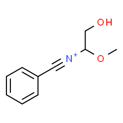 ChemSpider 2D Image | 2-Hydroxy-1-methoxy-N-(phenylmethylidyne)ethanaminium | C10H12NO2
