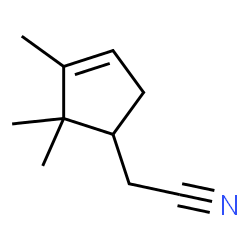 ChemSpider 2D Image | 2,2,3-Trimethyl-3-cyclopentene-1-acetonitrile | C10H15N