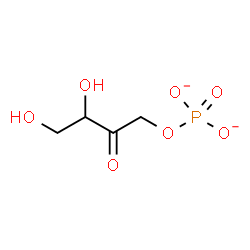 ChemSpider 2D Image | 3,4-Dihydroxy-2-oxobutyl phosphate | C4H7O7P