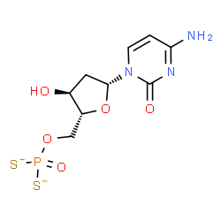 ChemSpider 2D Image | 2'-Deoxy-5'-O-(disulfidophosphoryl)cytidine | C9H12N3O5PS2