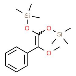 ChemSpider 2D Image | 4-[Methoxy(phenyl)methylene]-2,2,6,6-tetramethyl-3,5-dioxa-2,6-disilaheptane | C15H26O3Si2