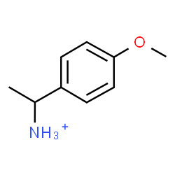 ChemSpider 2D Image | 1-(4-Methoxyphenyl)ethanaminium | C9H14NO