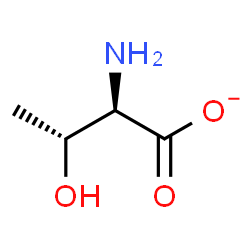 ChemSpider 2D Image | (2R,3R)-2-Amino-3-hydroxybutanoate | C4H8NO3